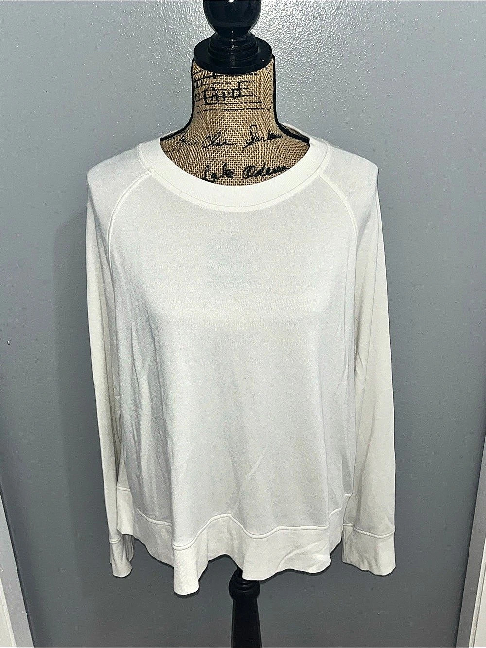 A New Day Long Sleeve Off White Super Soft Lightweight Sweater